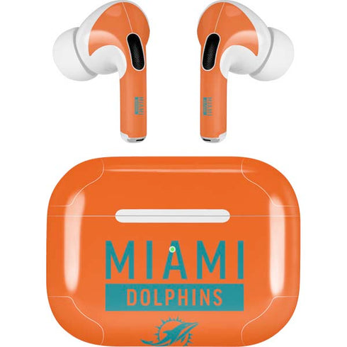 NFL Miami Dolphins Orange Performance Series Apple AirPods Pro Skin